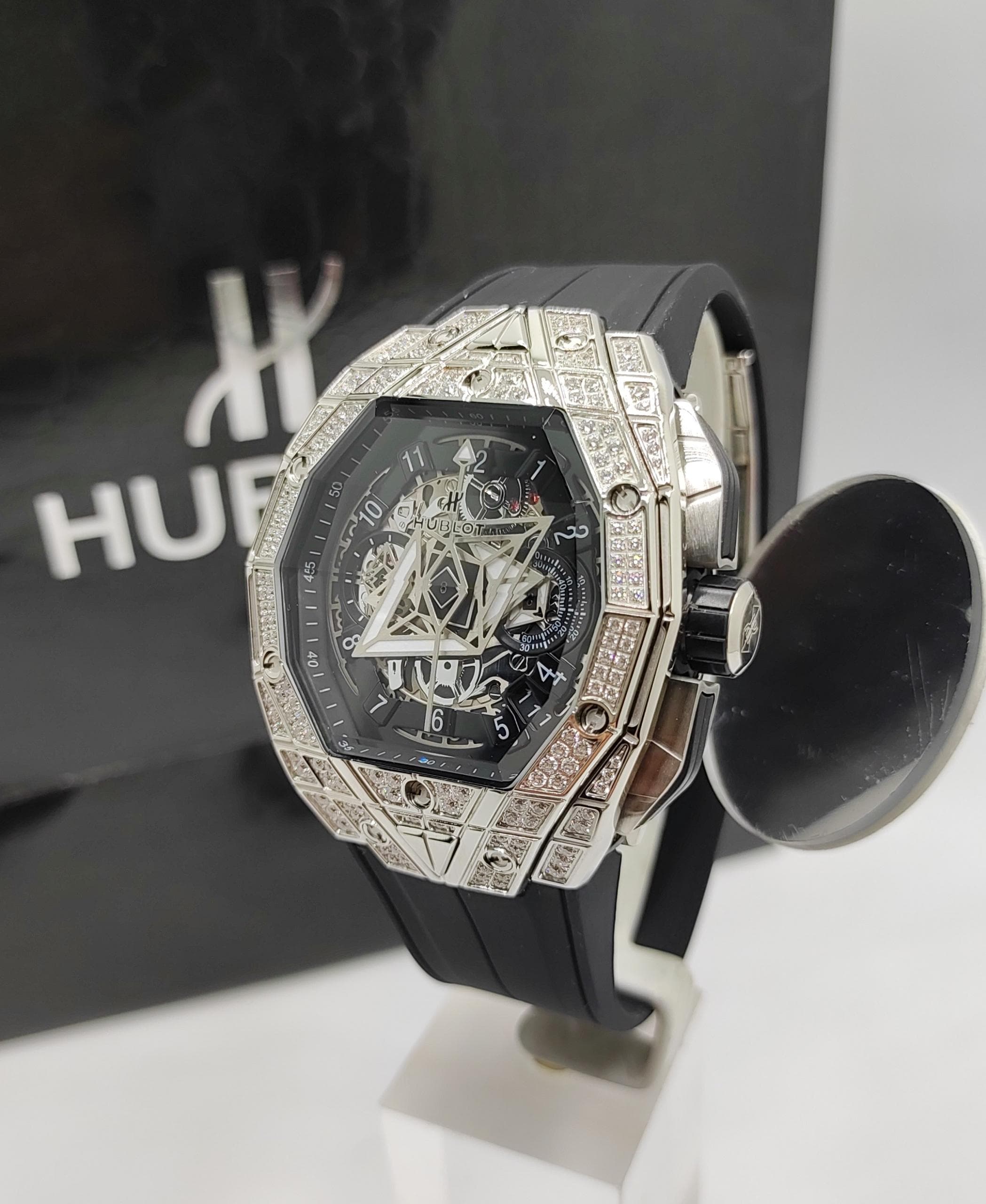 ساعت مردانه هابلوت بيگ بنگ فول نگین – Hublot — تصویر ۴