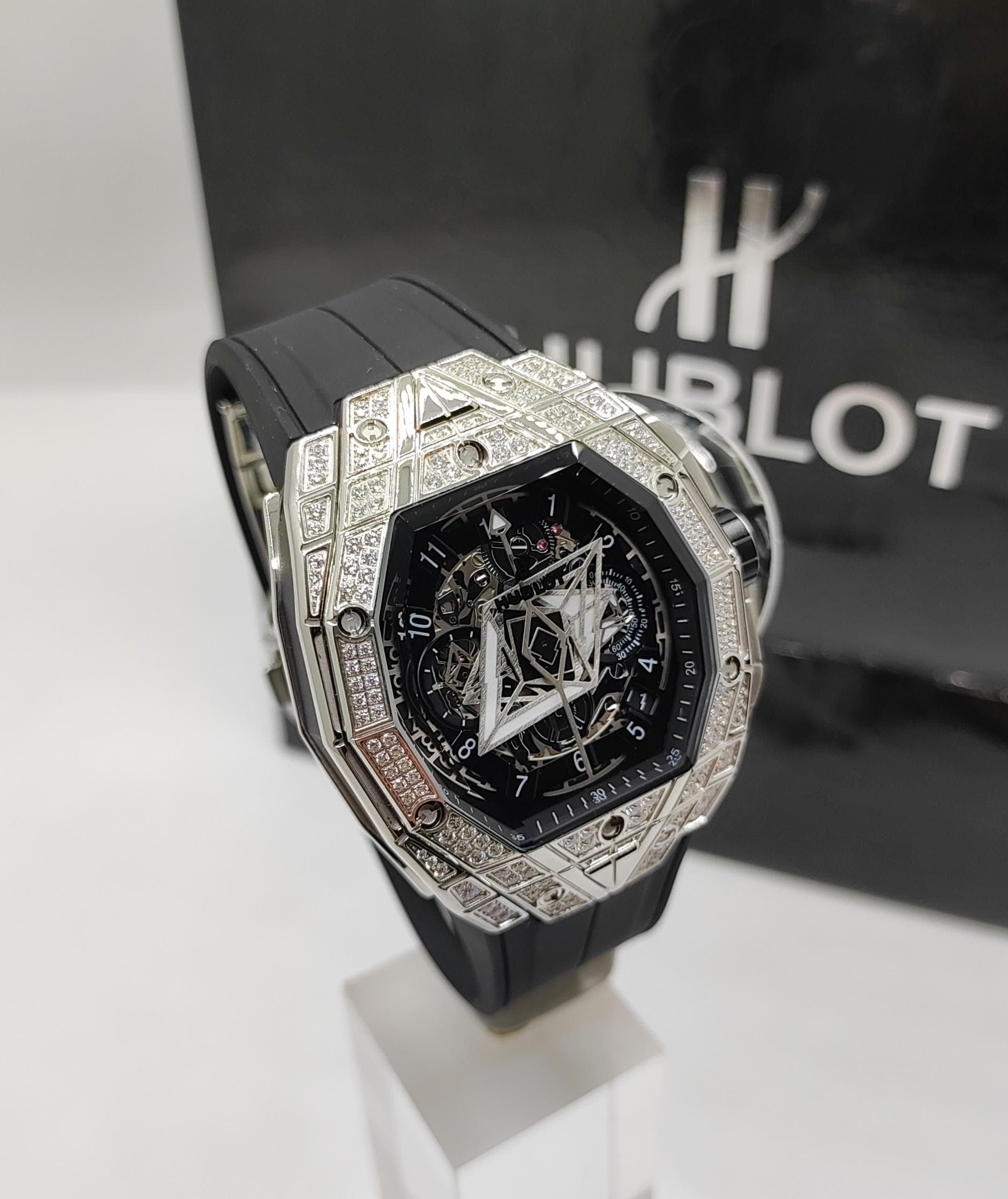 ساعت مردانه هابلوت بيگ بنگ فول نگین – Hublot