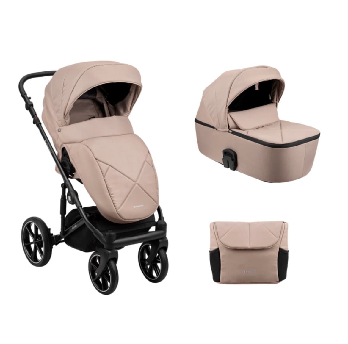 سرویس کالسکه کیکابو مدل kikkaboo amani 2in1