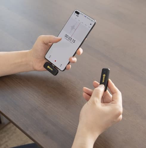 میکروفون یقه ای بویا BOYA WM3T2-U1 اندروید و آیفون 15 به بالا — تصویر ۶
