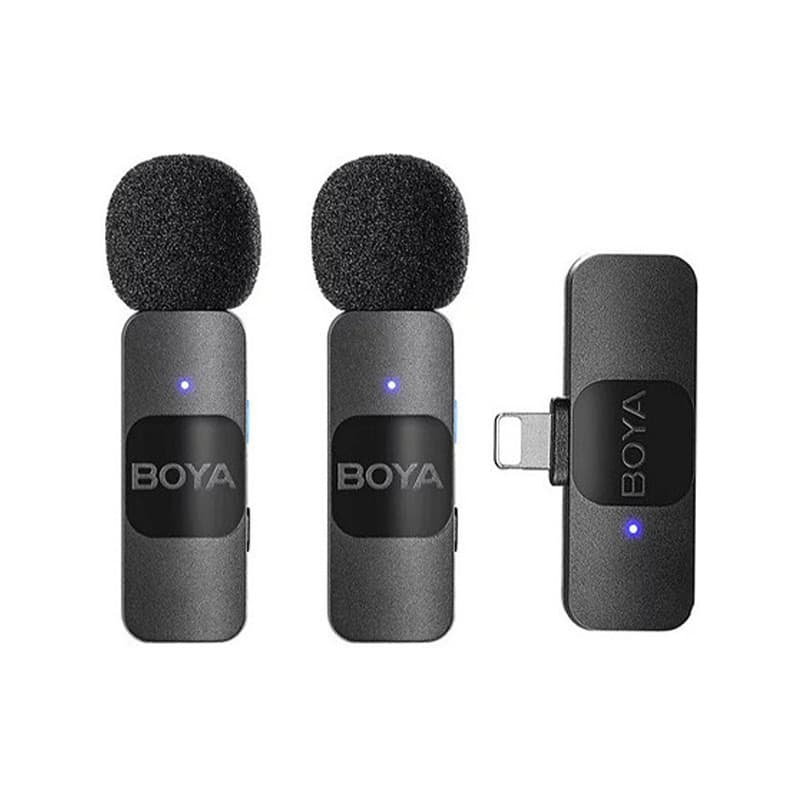 میکروفن بی سیم یقه ای بویا BOYA BY-V2 آیفون ۱4 و پایین‌تر