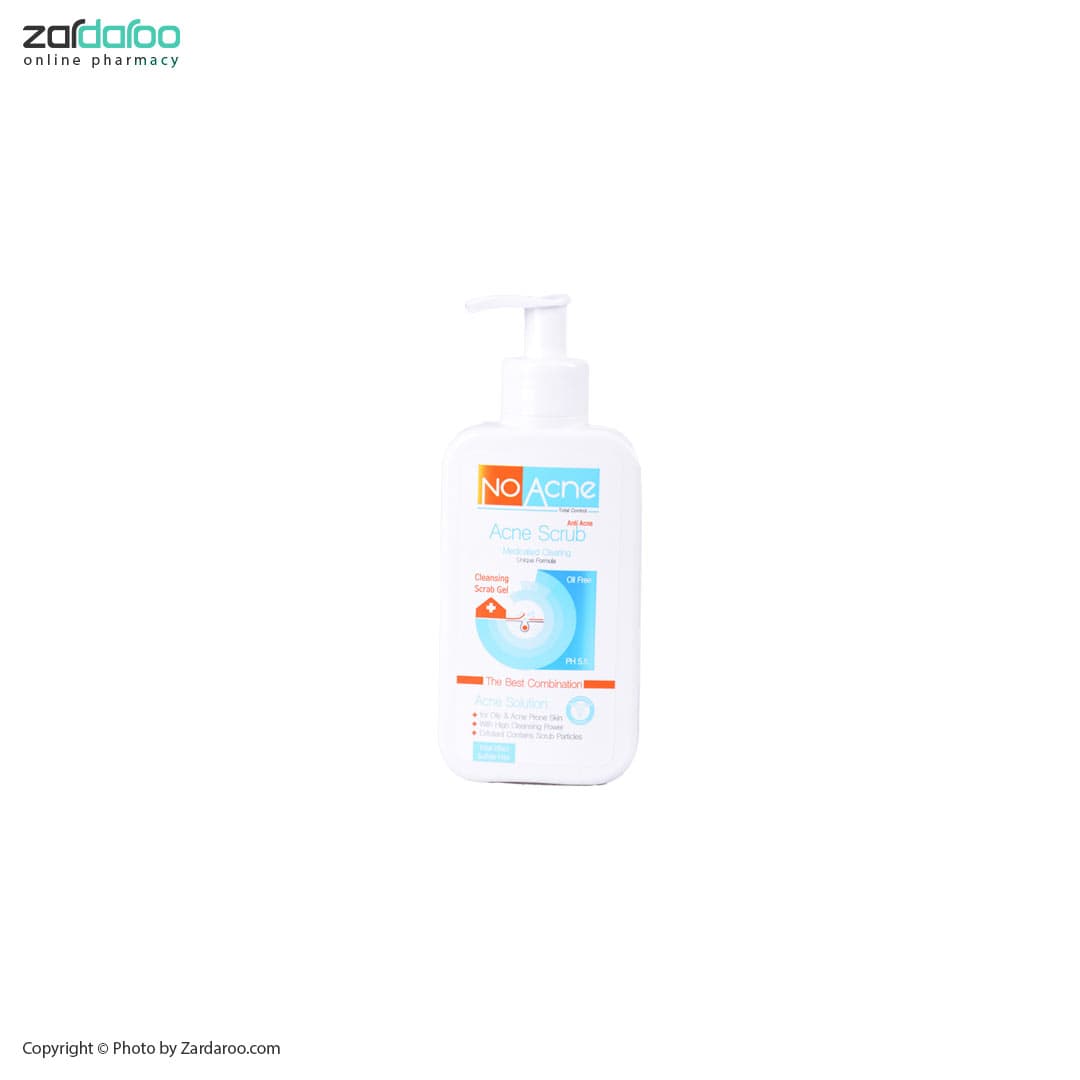 ژل اسکراب لایه بردار پوست چرب و جوش دار نوآکنه No Acne
