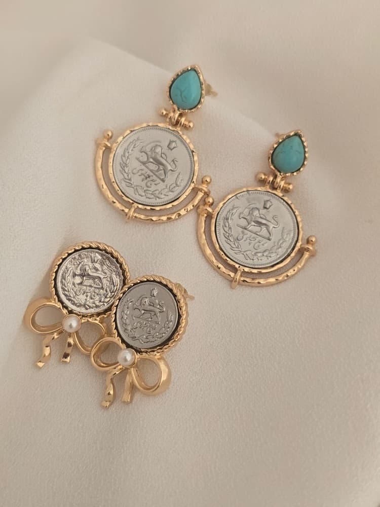 گوشواره طرح سکه