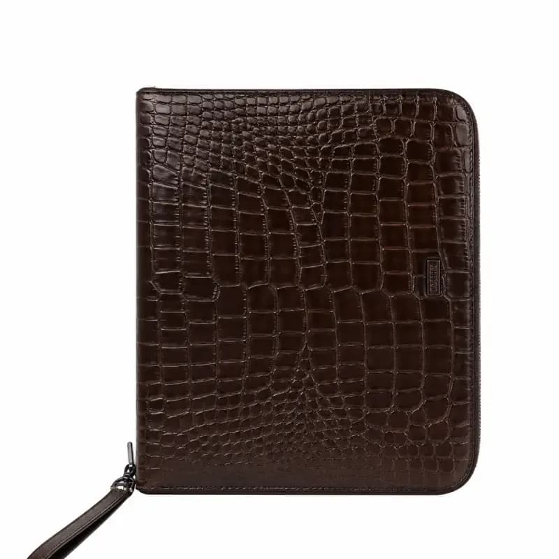کیف اداری مدارک مردانه چرم طبیعی اصل قهوه ای سوخته