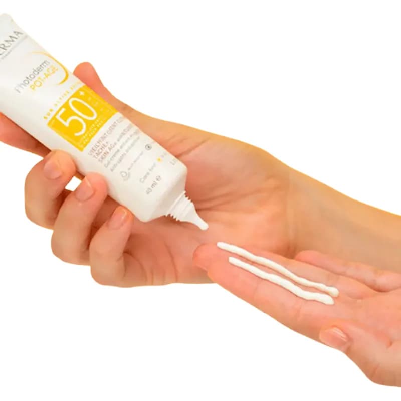 کرم ضد آفتاب بی رنگ بایودرما فتودرم اسپات ایج +SPF50 حجم 40 میلی لیتر — تصویر ۶