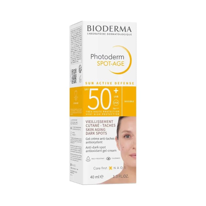 کرم ضد آفتاب بی رنگ بایودرما فتودرم اسپات ایج +SPF50 حجم 40 میلی لیتر — تصویر ۳