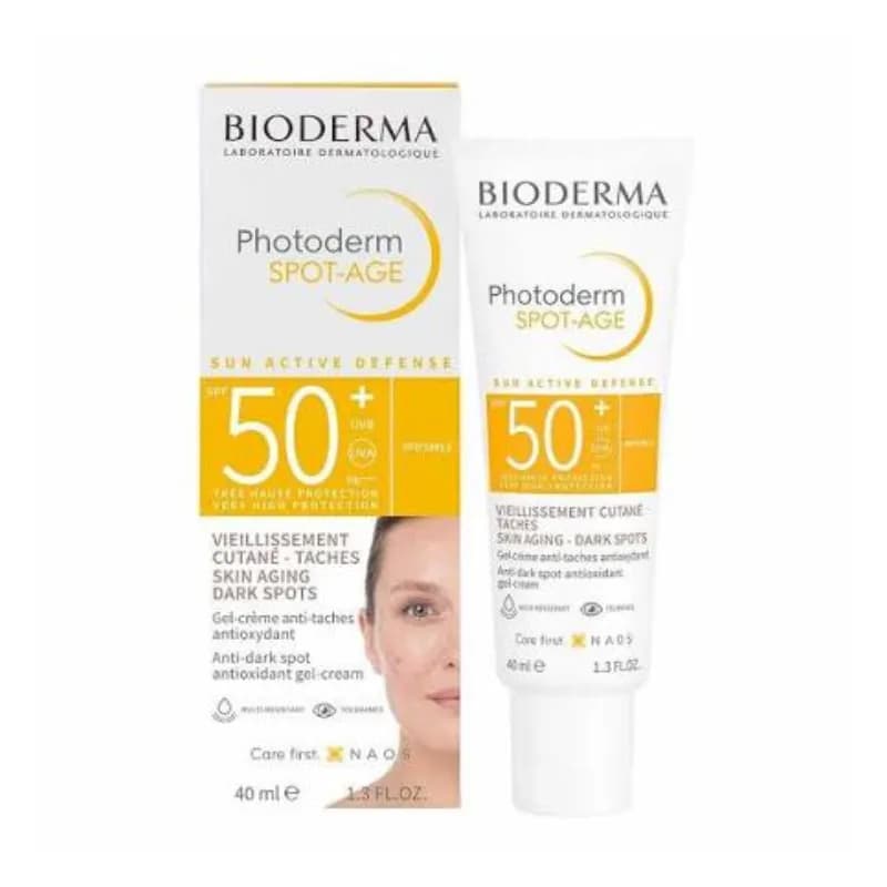 کرم ضد آفتاب بی رنگ بایودرما فتودرم اسپات ایج +SPF50 حجم 40 میلی لیتر