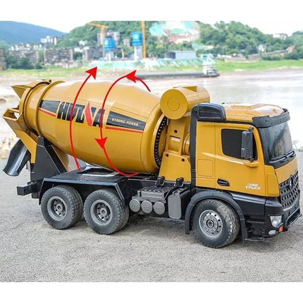 ماشین بازی کنترلی هوینا مدل میکسر بتن Huina 1574 — تصویر ۷