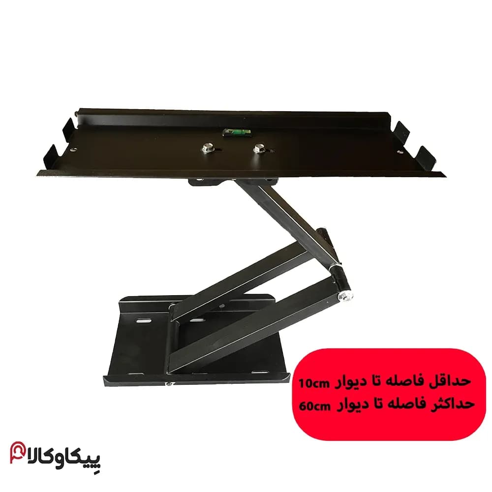 پایه تلویزیون پیکاوپایه PW14 سایز 32 تا 55 اینچ تک بازو دیواری با گارانتی 36 ماهه — تصویر ۴
