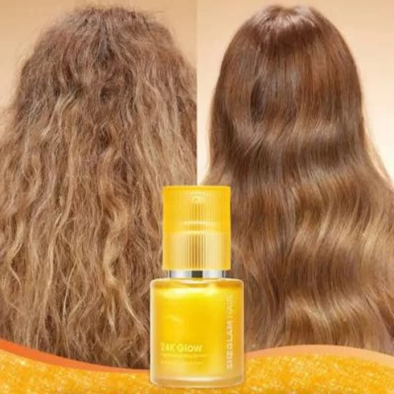 سرم حالت دهنده و براق کننده مو شیگلم مدل 24K Glow حجم 50 میلی لیتر — تصویر ۵