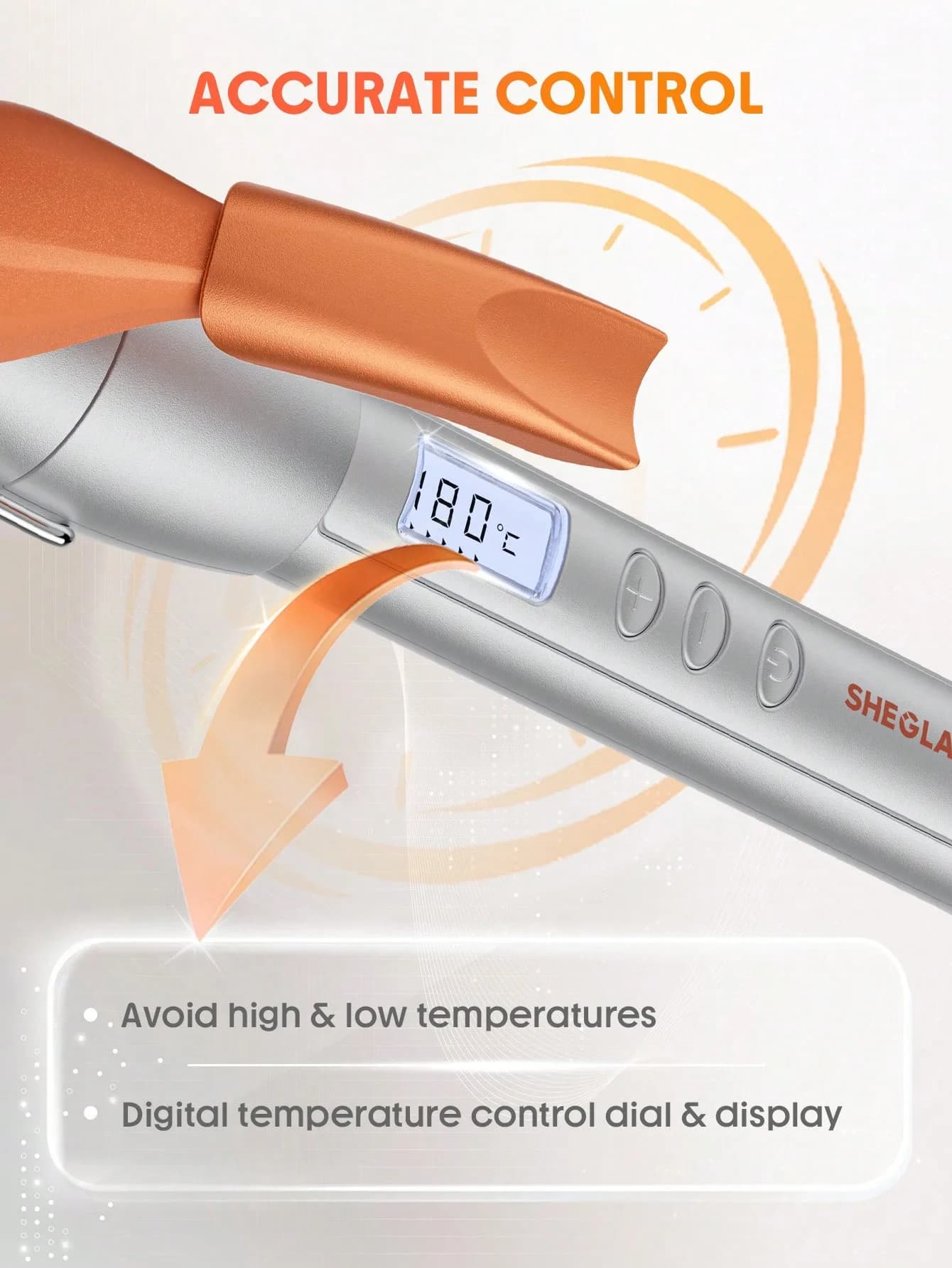 فر کننده مو شیگلم مدل It-Curl Curling Iron سایز 25 میلی متر — تصویر ۳