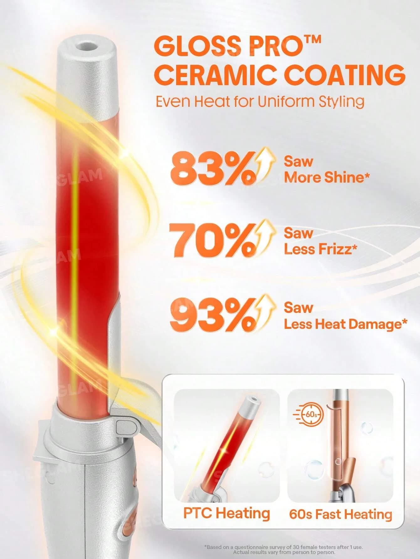 فر کننده چرخشی مو شیگلم مدل It-Curl Rotating Curling Iron سایز 25 میلی متر — تصویر ۵