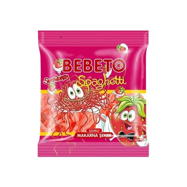 پاستیل اسپاگتی ترش توت ببتو – 80 گرم
