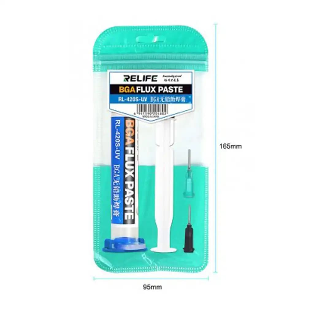 خمیر فلکس سرنگی Relife RL-420S-UV — تصویر ۳