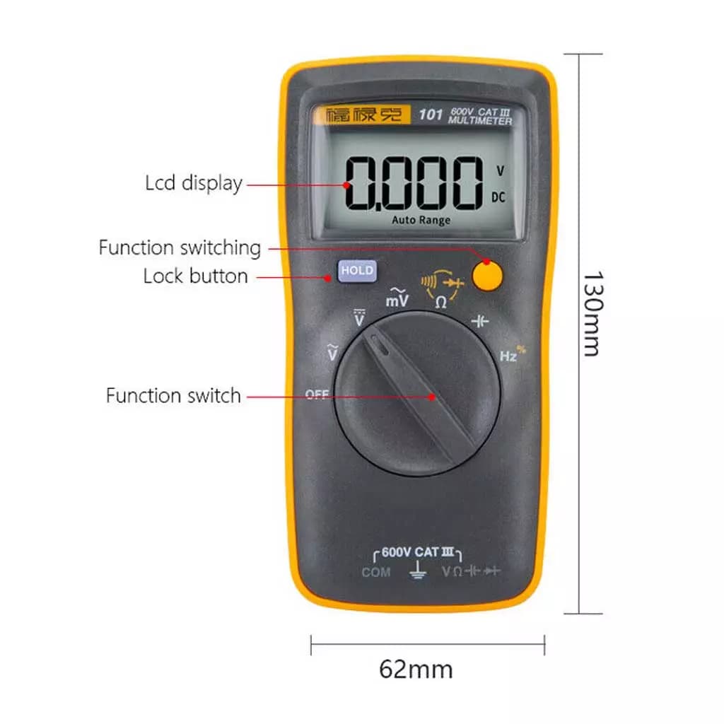 مولتی متر Fluke 101 Mini Cat — تصویر ۳