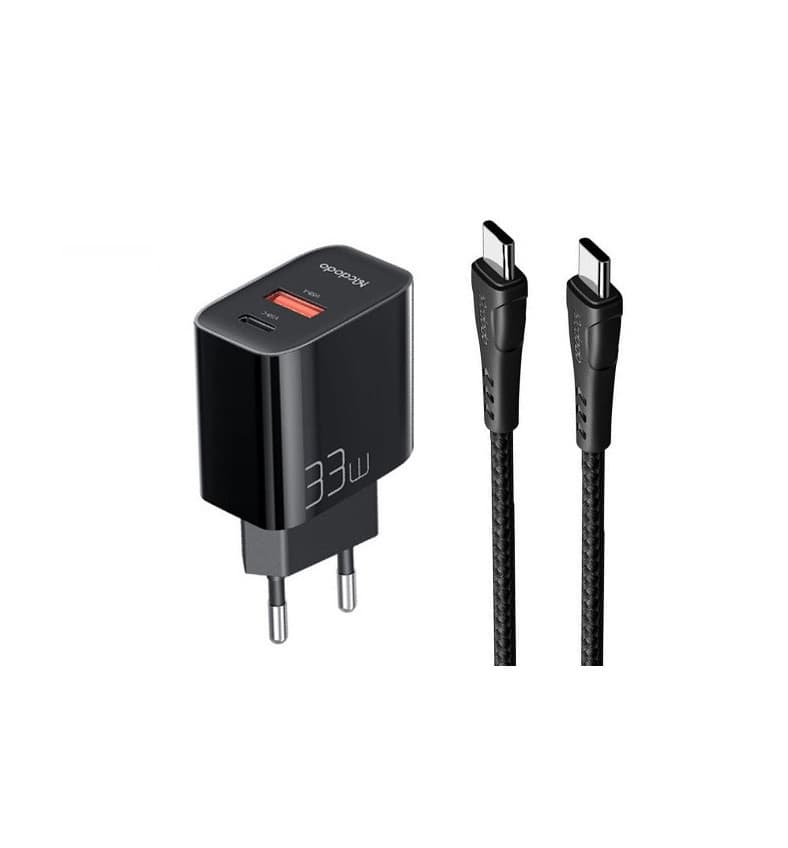 شارژ + کابل تایپ سی مک دودو Mcdodo CH-0922 3A QC3.0 PD 33W