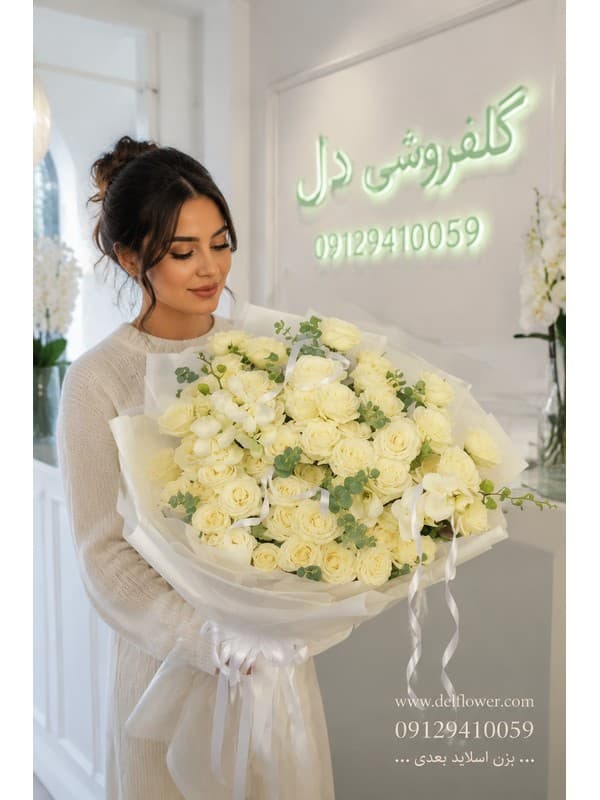 ارسال سریع باکس گل تولد دوست به زعفرانیه | سفارش آنلاین باکس گل تولد
