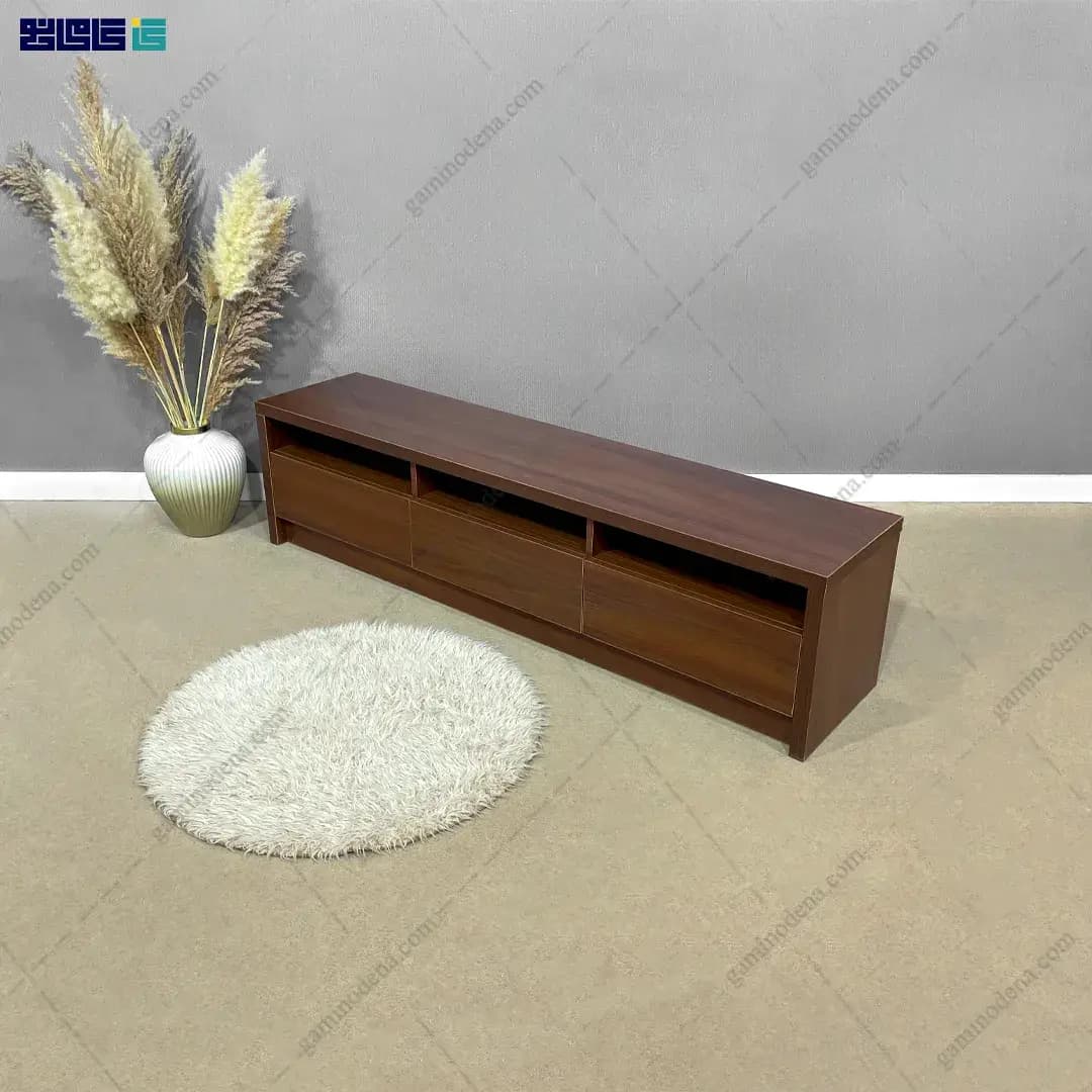 میز تلویزیون ساده و شیک طوسی مدل سیلوانا — تصویر ۶