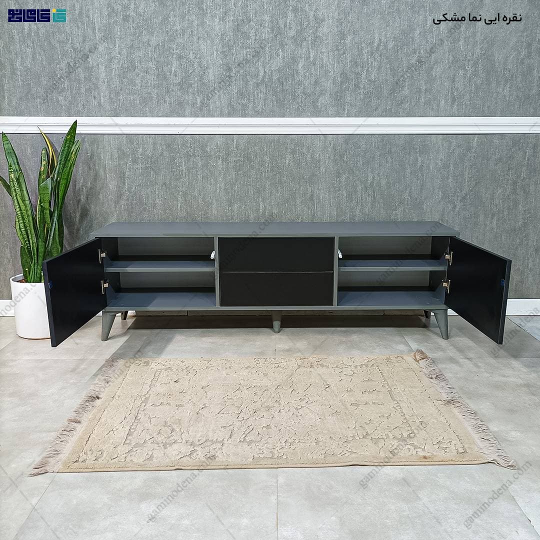 میز تلویزیون مدرن ساده و شیک ام دی اف جدید مدل میزان — تصویر ۷