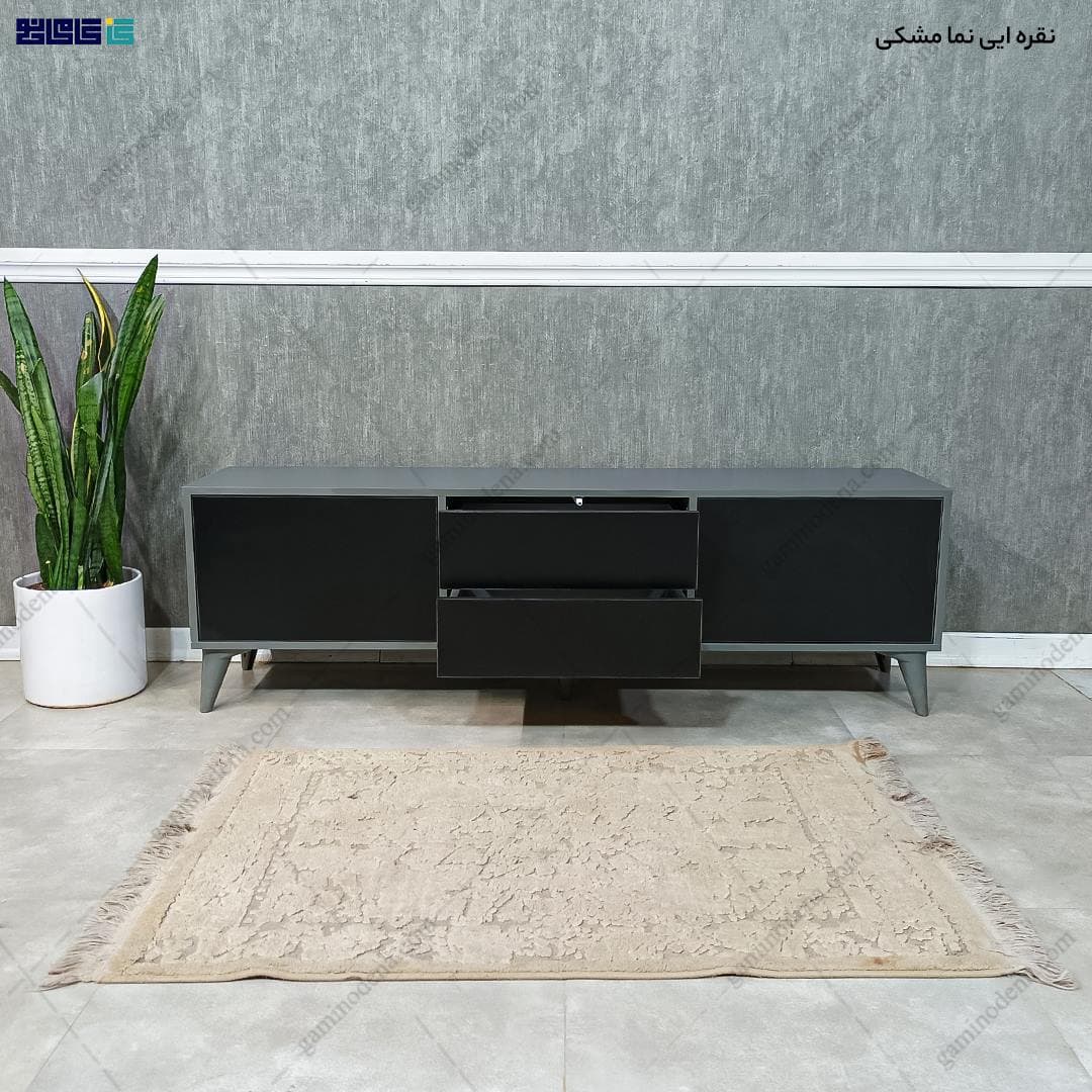 میز تلویزیون مدرن ساده و شیک ام دی اف جدید مدل میزان — تصویر ۶