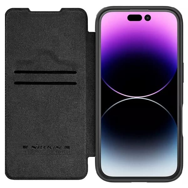 کیف چرمی گوشی اپل آیفون 16 مدل نیلکین Qin Prop — تصویر ۶