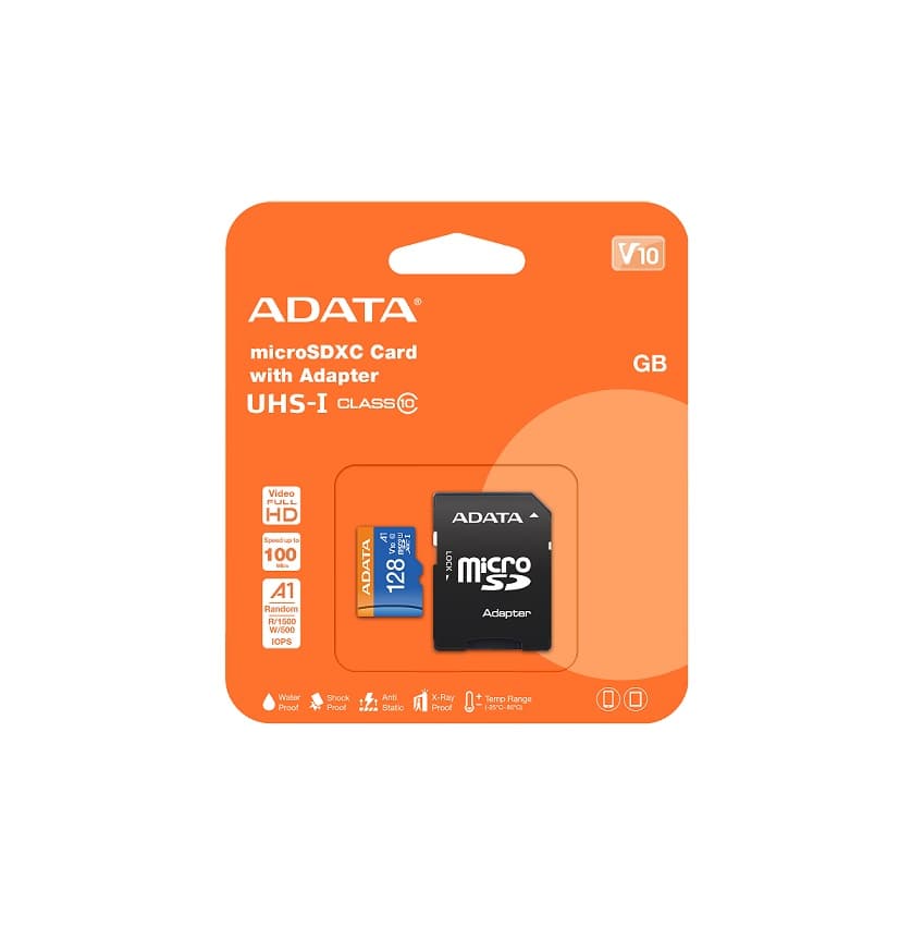 رم میکرو Adata MicroSD A1 100MB/s 128GB