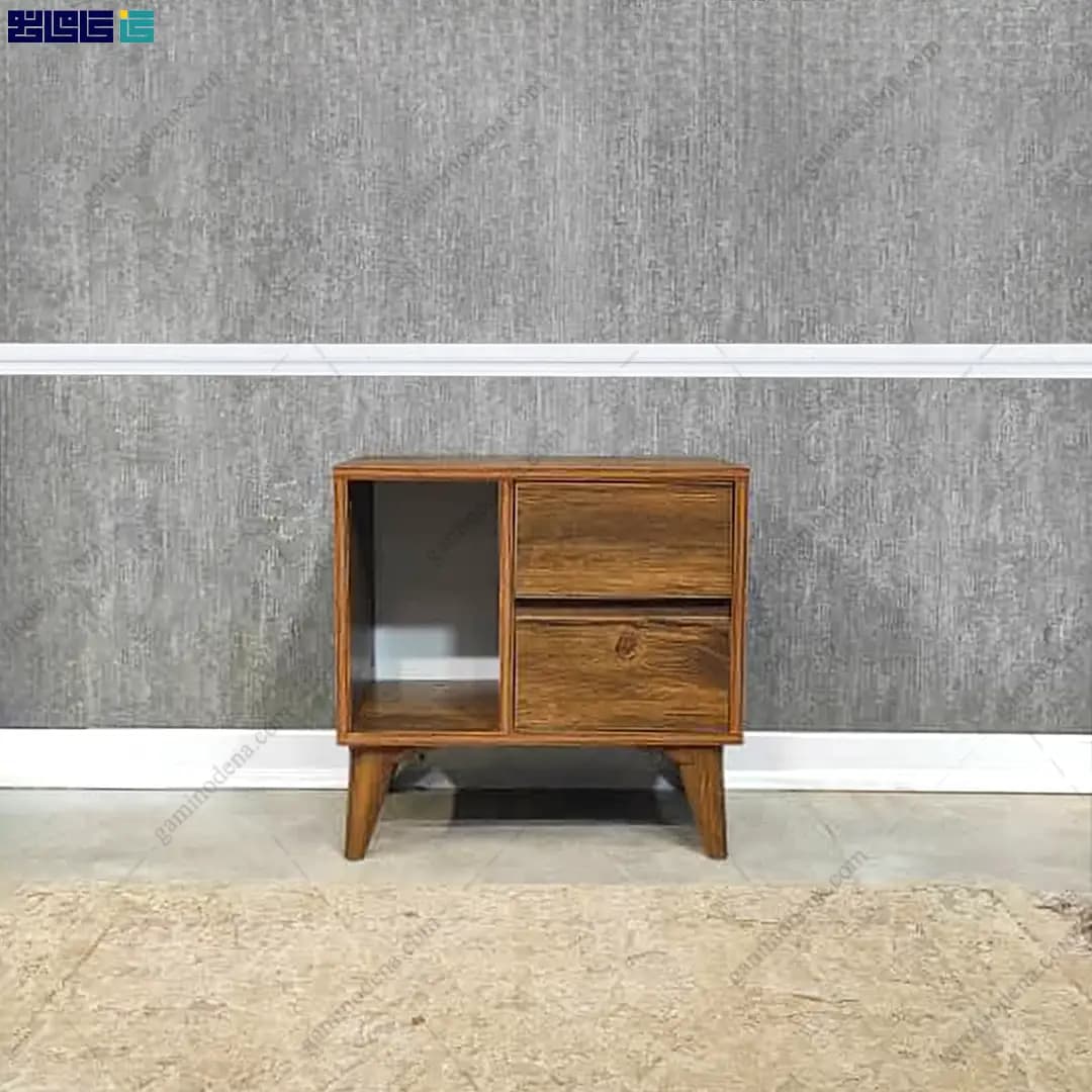 میز پاتختی مدرن ساده پایه دار مدل شمیم — تصویر ۹