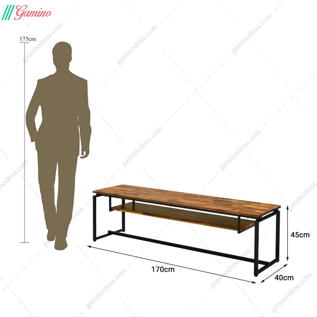 میز تلویزیون مدرن ساده و شیک چوبی مدل ستایش — تصویر ۶