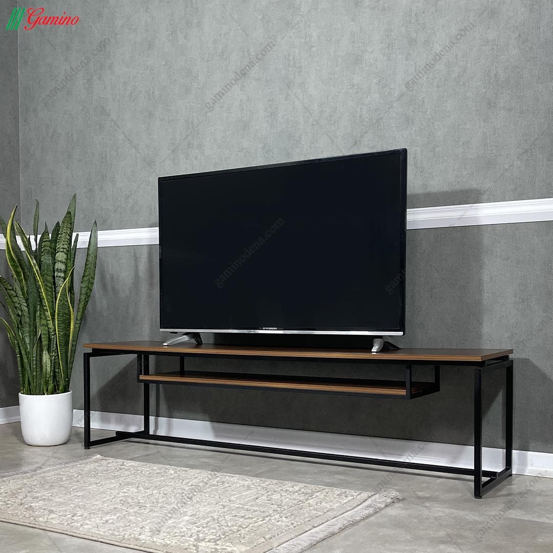 میز تلویزیون مدرن ساده و شیک چوبی مدل ستایش