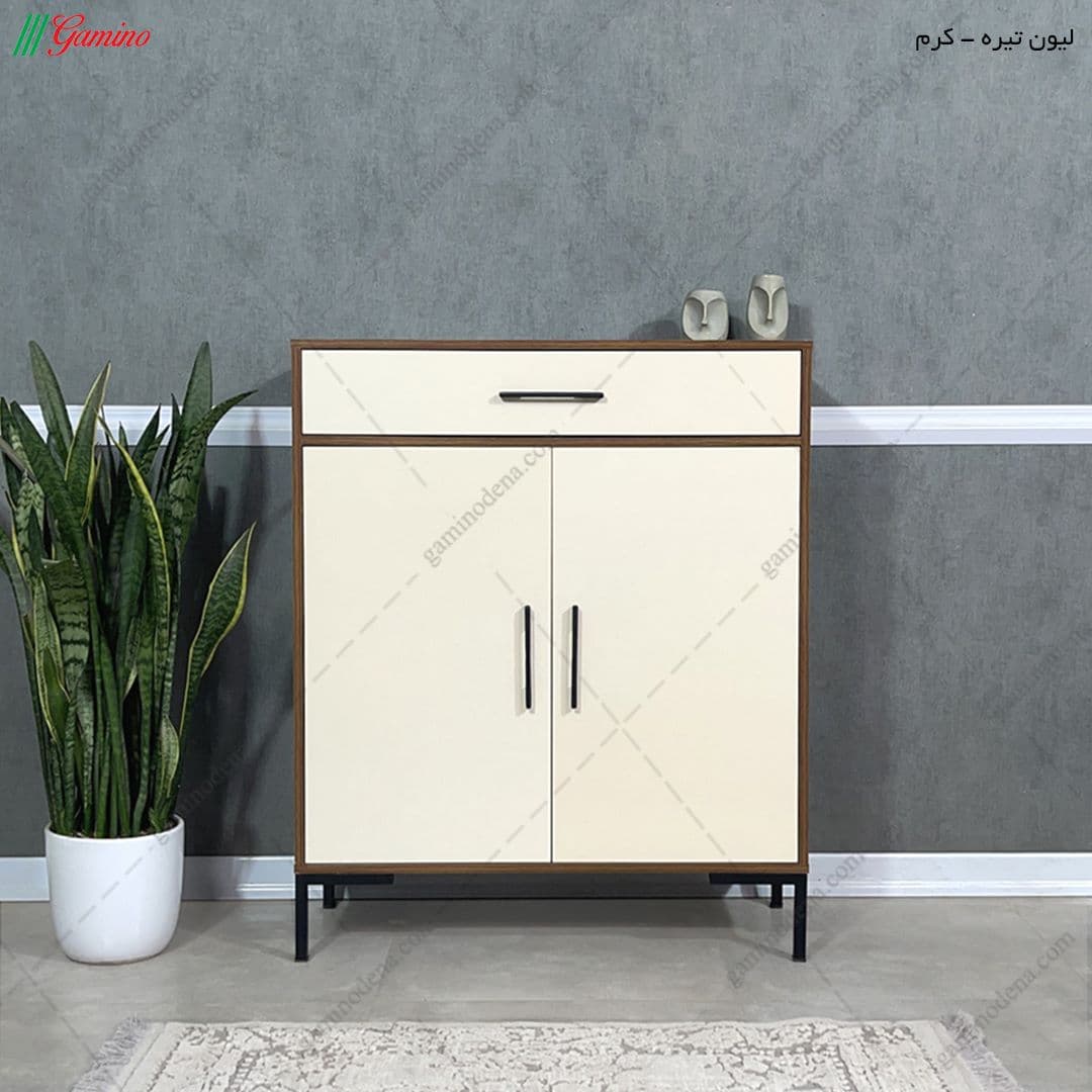 جاکفشی مدرن آپارتمانی چوب و فلز ابشار