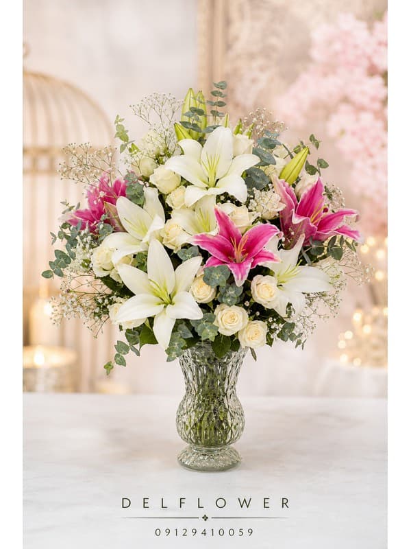 گل برای تبریک نوزاد دختر