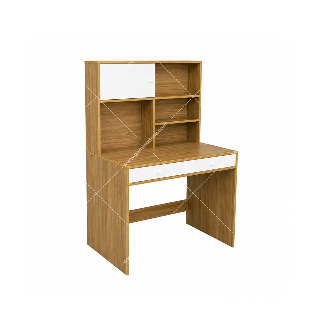 میز تحریر کتابخانه دار مینیمال پسرانه کشو دار مدل رابین
