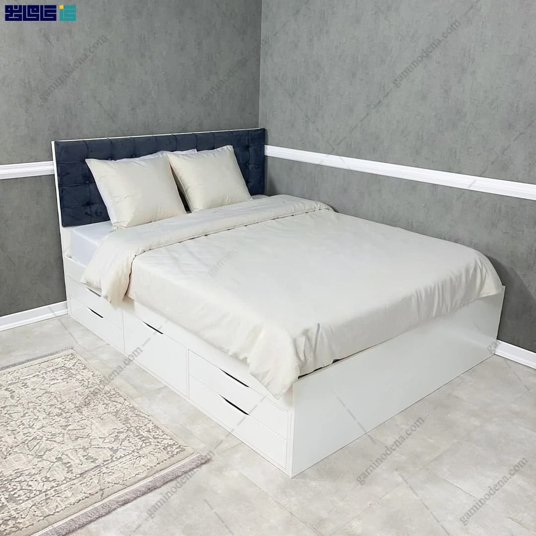 تخت خواب پسرانه کشودار مدرن اردیبهشت دو نفره