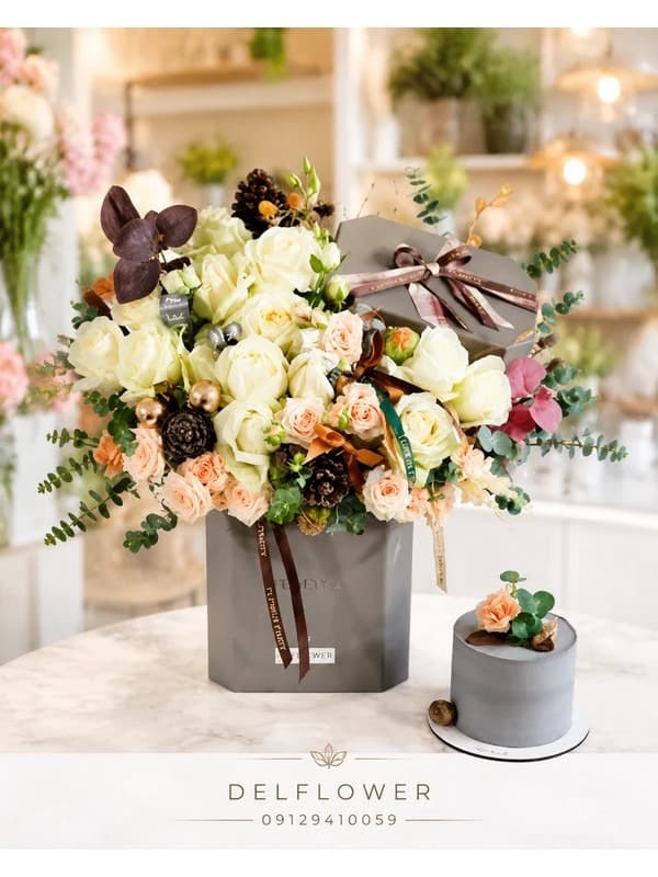 گل برای تبریک چیدمان خانه نو