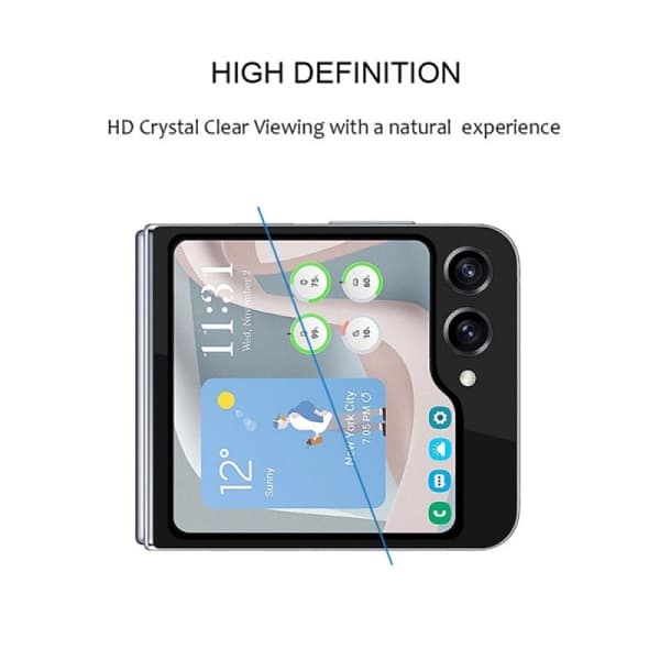 Full Glass Screen Protector For Samsung Galaxy Z Flip 6 — تصویر ۳