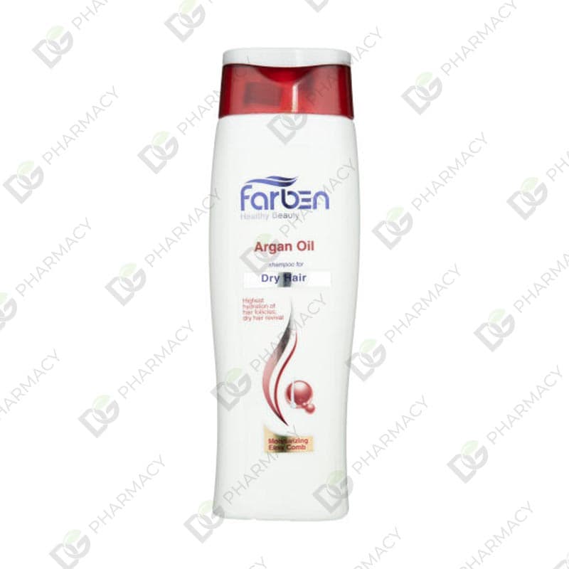 شامپو مو فاربن حاوی روغن آرگان مناسب موهای خشک حجم 250 میل | Farben Argan Oil Hair Shampoo For Dry Hair 250ml