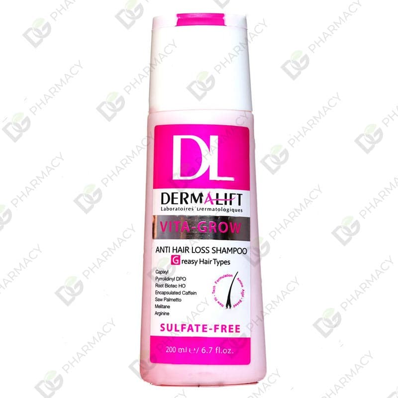 شامپو تقویت کننده موی چرب ویتا گرو | Vita Grow Anti Hair Loss Shampoo For Greasy Hair