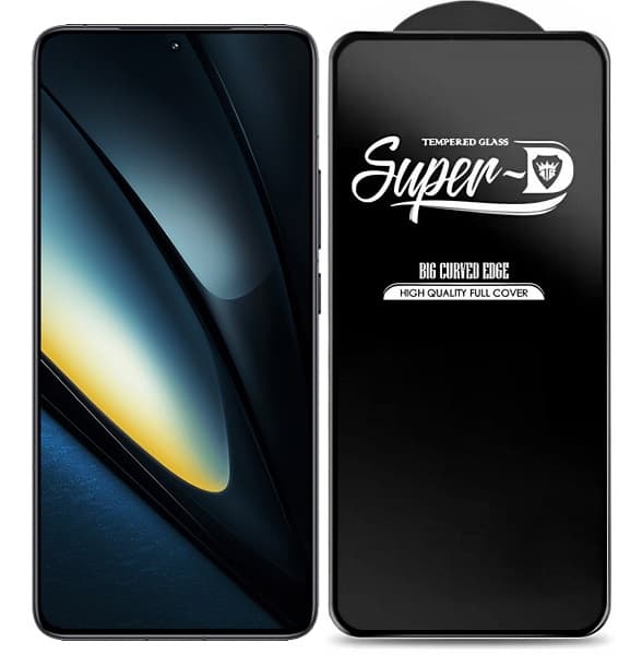 گلس فول گوشی شیائومی پوکو F6 مدل Super D