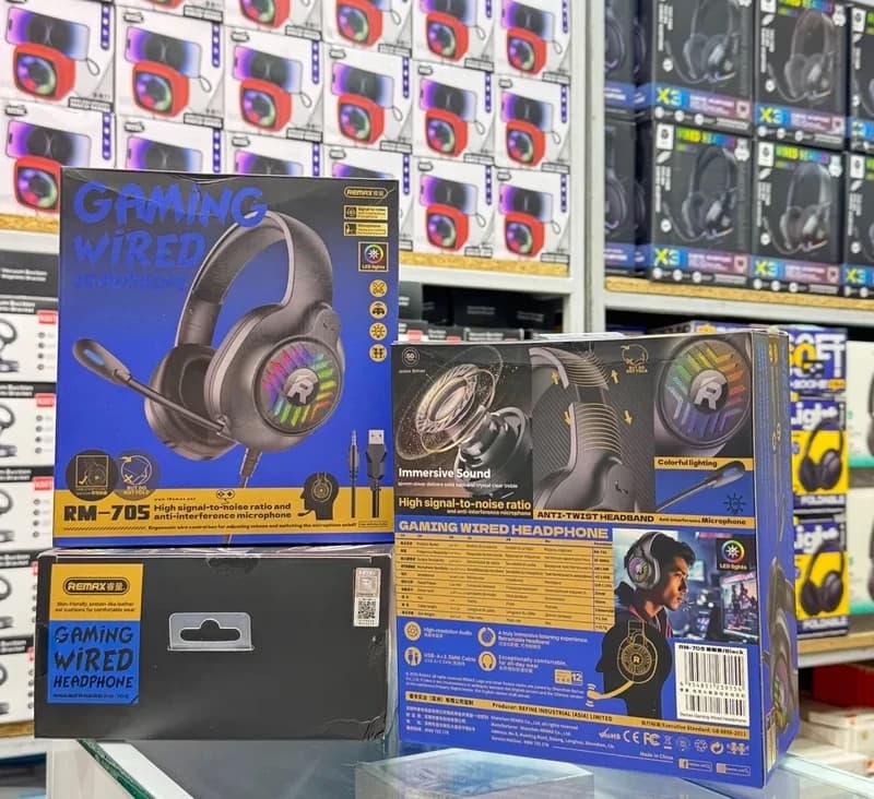 هدست گیمینگ مخصوص بازی ریمکس مدل rm705 — تصویر ۳