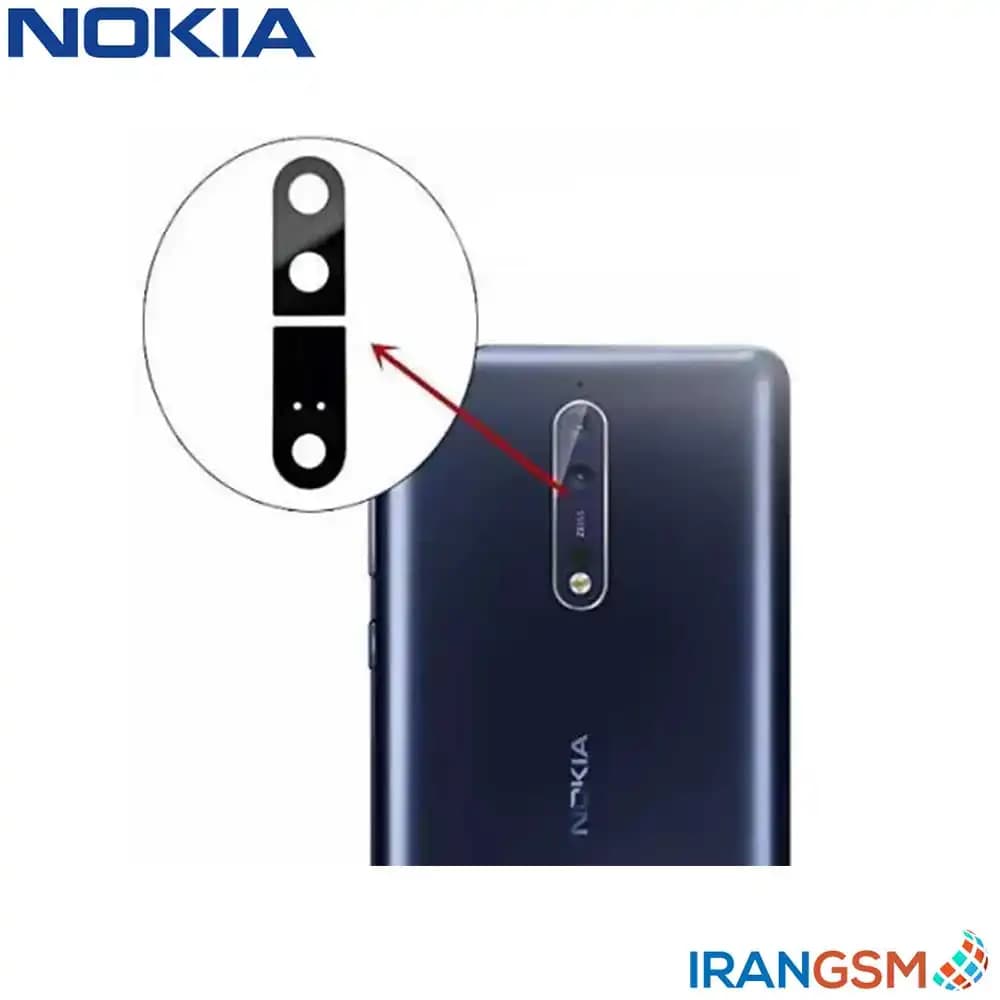 شیشه دوربین موبایل نوکیا Nokia 8 — تصویر ۲