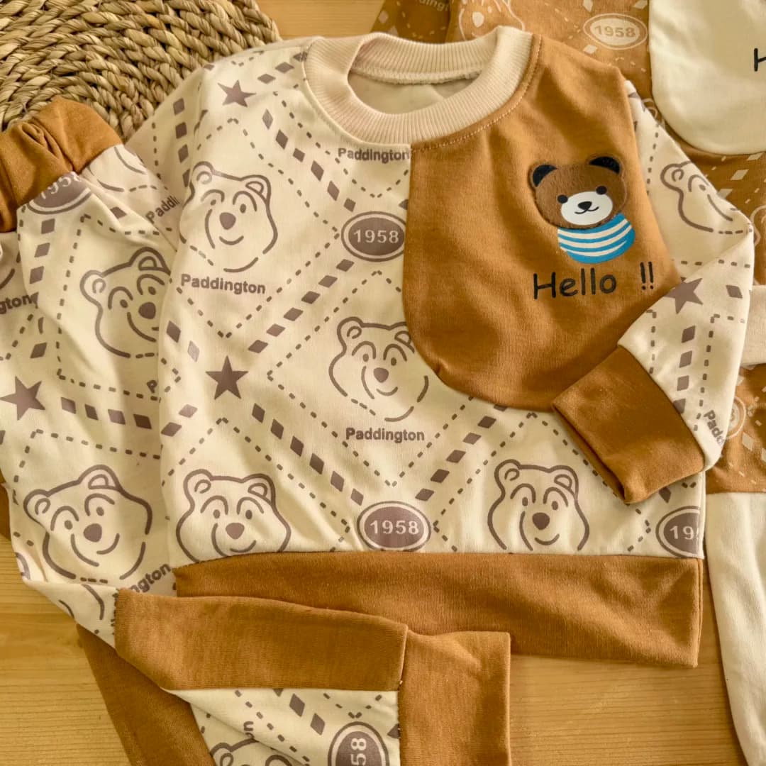بلوز شلوار کله خرس برجسته Hello کد 5766 — تصویر ۳