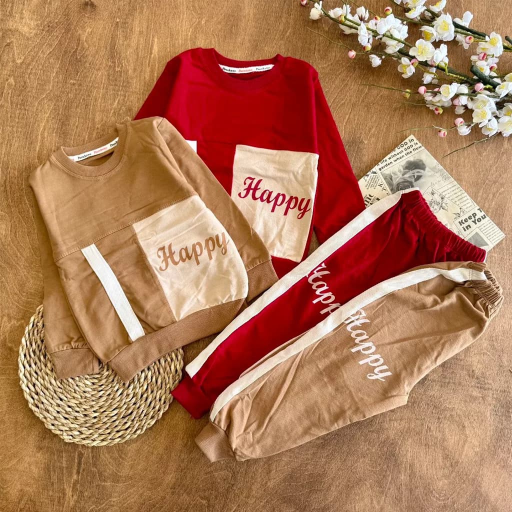 بلوز شلوار نواردار happy سایز ۴۰ تا ۵۵ کد ۵۸۲۰ — تصویر ۴