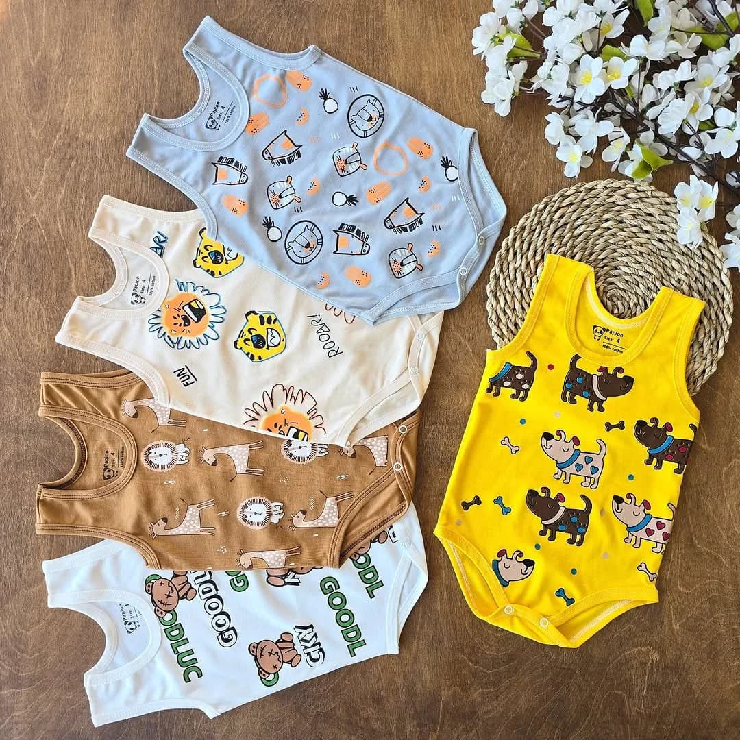 بادی رکابی چند طرح سایز 2 تا 7 کد 4176 — تصویر ۲