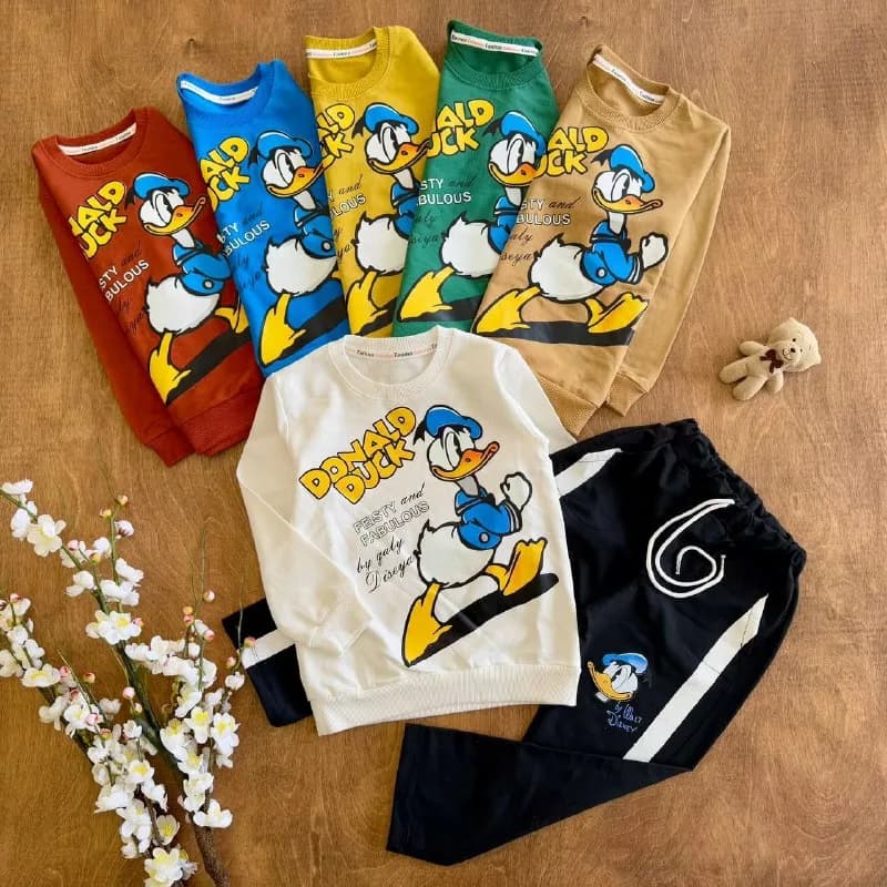 بلوز شلوار اردک donald duck سایز 45 تا 55 کد ۵۸۱۶ — تصویر ۲
