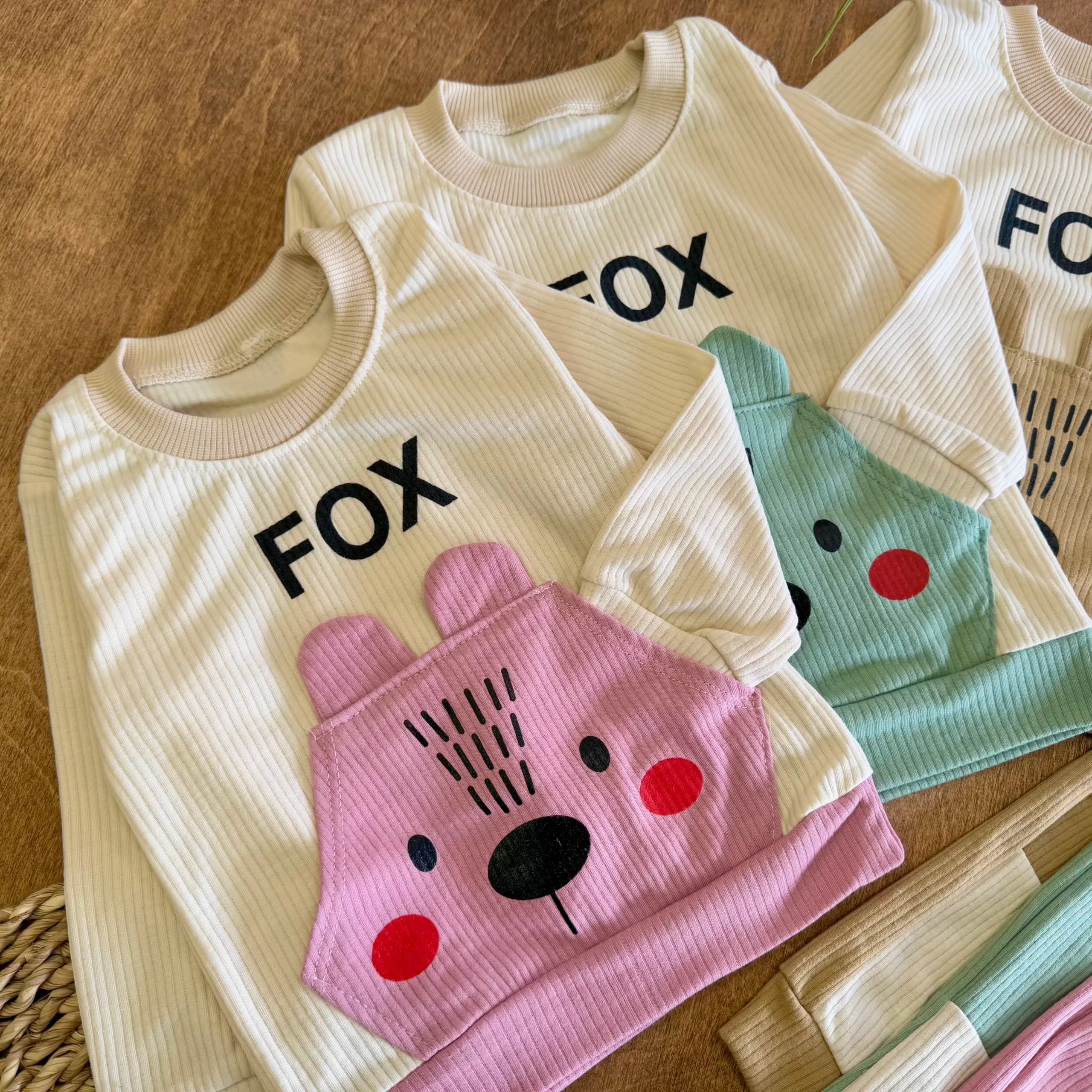 بلوز شلوار کبریتی روباه گوش دار FOX سایز ۳۵،۴۰ کد ۵۷۹۵ — تصویر ۳
