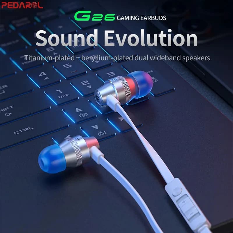 هندزفری گیمینگ پلکستون مدل PLEXTONE G26 همراه مبدل Type-C — تصویر ۸