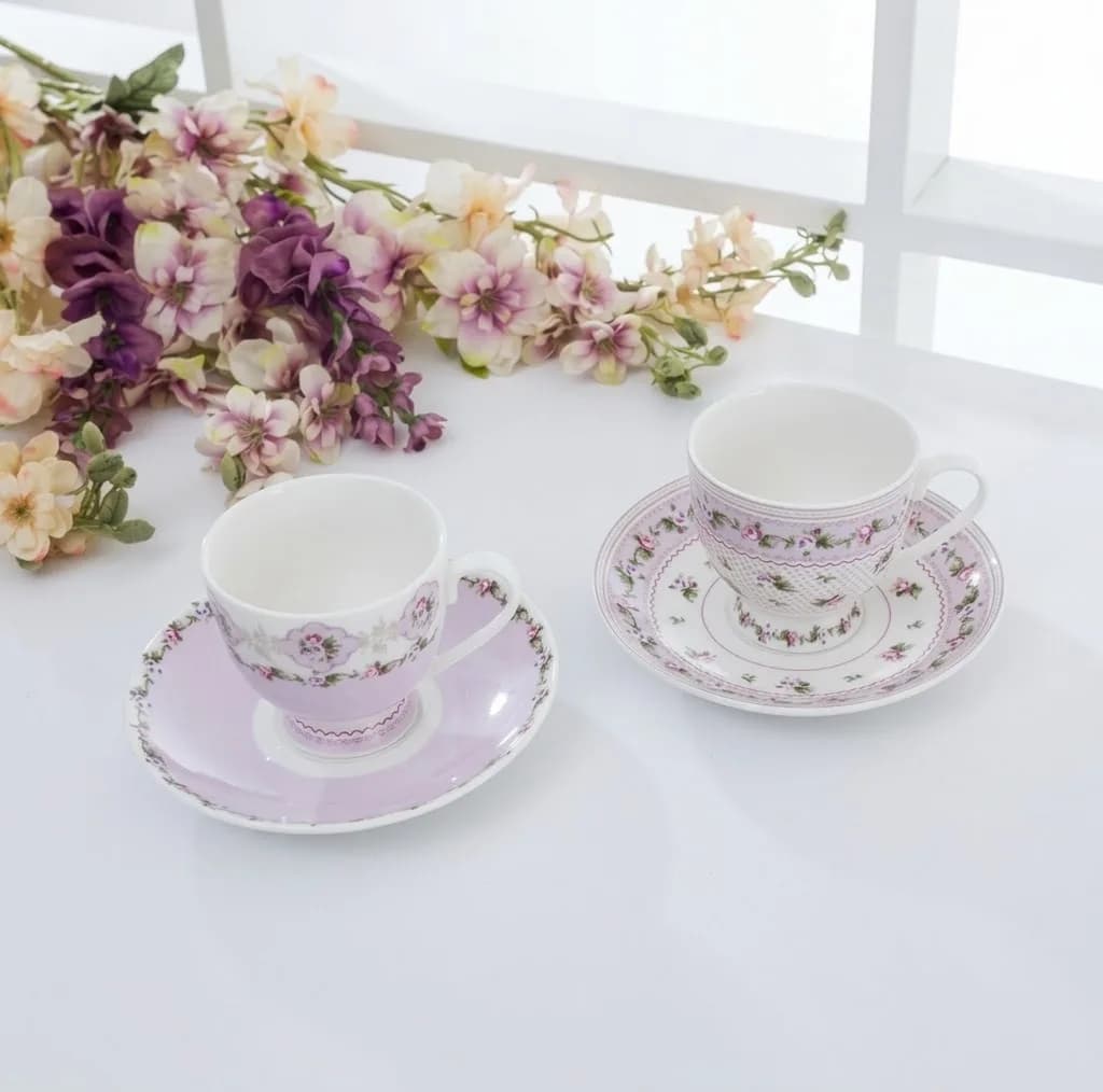 سرویس چای خوری 4 پارچه 2 نفره انگلیش هوم مدل Winter Rose — تصویر ۴