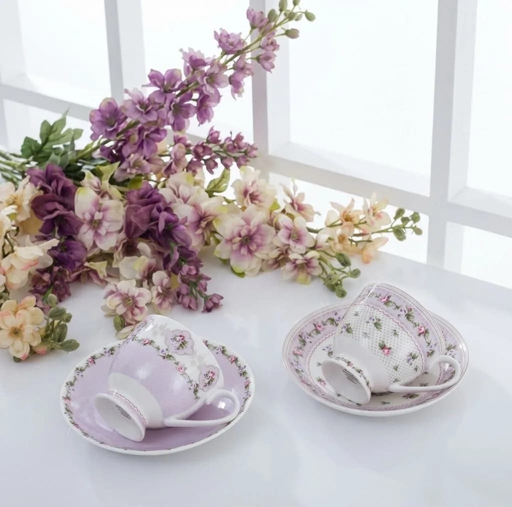 سرویس چای خوری 4 پارچه 2 نفره انگلیش هوم مدل Winter Rose — تصویر ۵