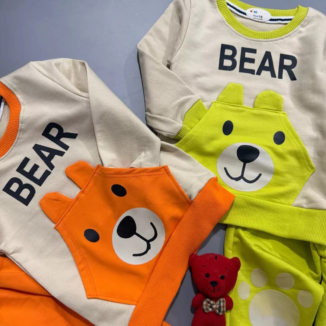 بلوز شلوار خرس جیب گوش دار Bear سایز 35،40 کد 5750 — تصویر ۹