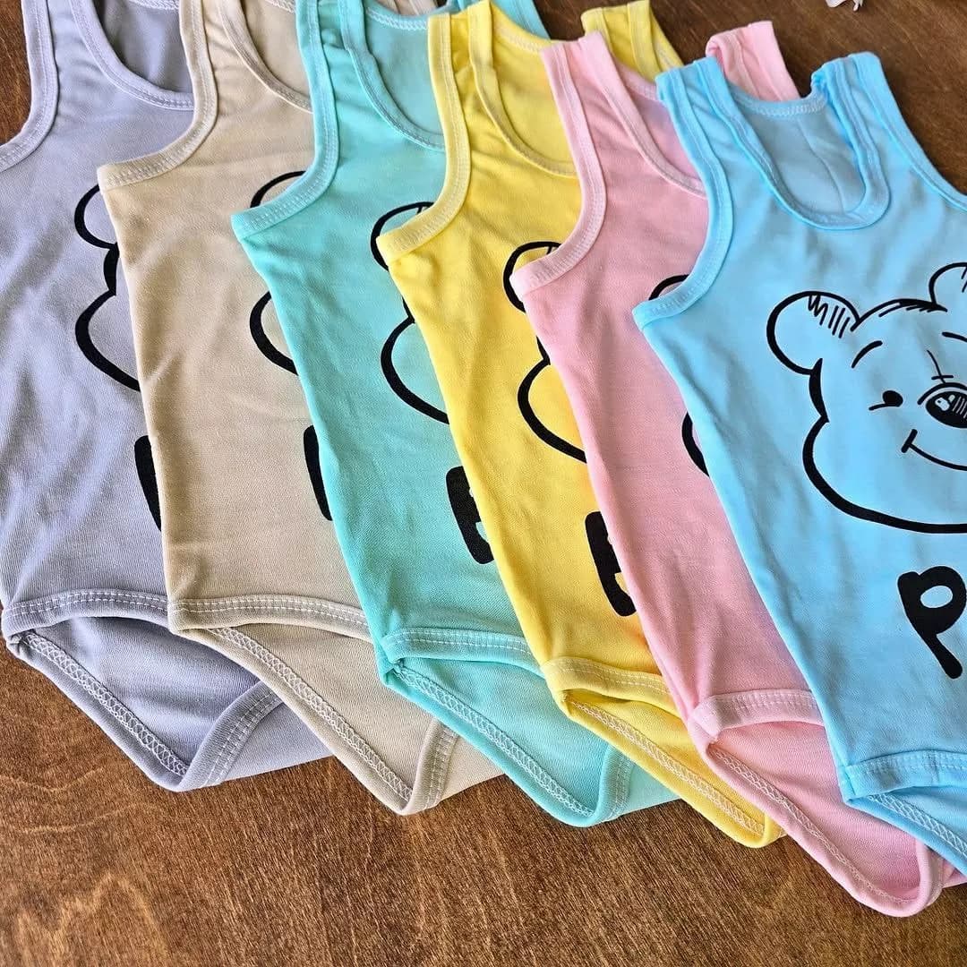 بادی رکابی خرس pooh سایز ۵،۶ کد ۴۶۲۹ — تصویر ۵